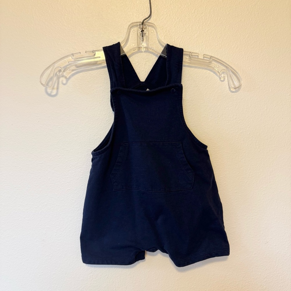 H&M Kids Short Overalls Navy Blue organic cotton